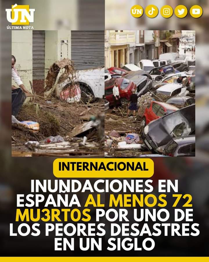Inundaciones Catastróficas en España: Al Menos 72 Mu3rt0s en Valencia por la Gota Fría