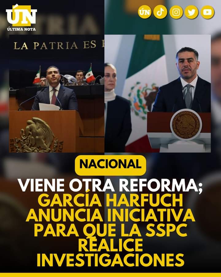 García Harfuch Anuncia Iniciativa para Facultar a la SSPC en Investigación de Delitos