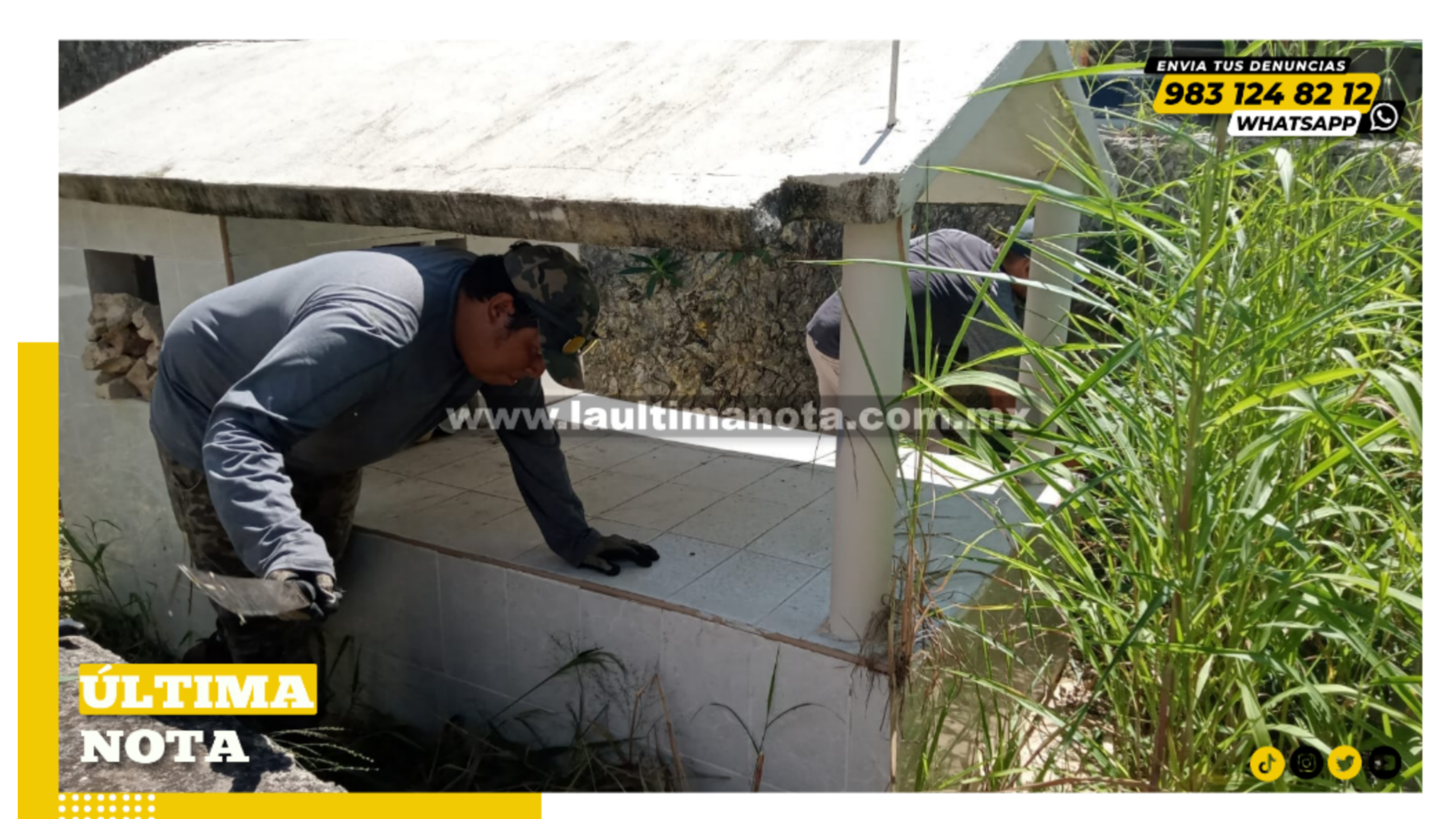 Preparan cementerios para el Día de Muertos en FelipeCarrilloPuerto