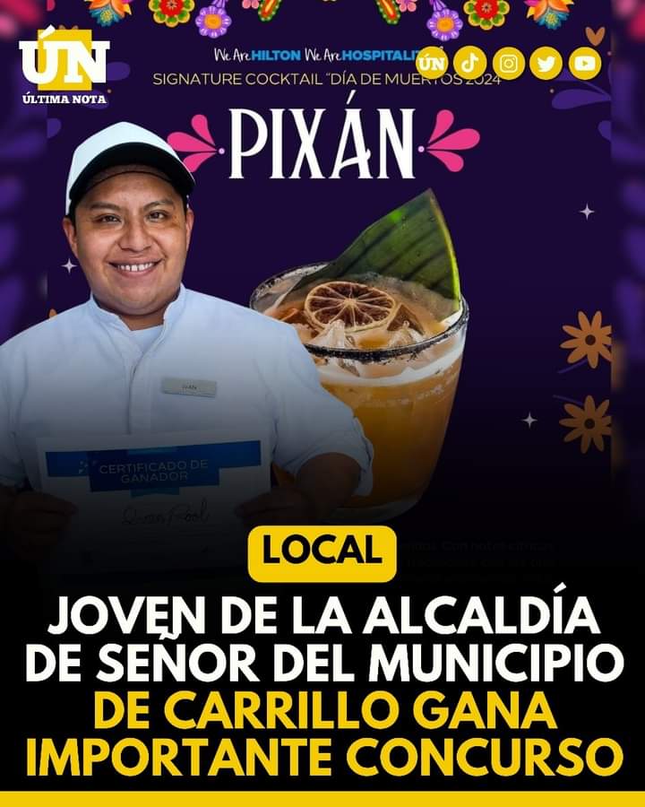 Orgullo Maya en Cada Gota: Edier Iván Pool Triunfa en Concurso de Coctelería de Autor