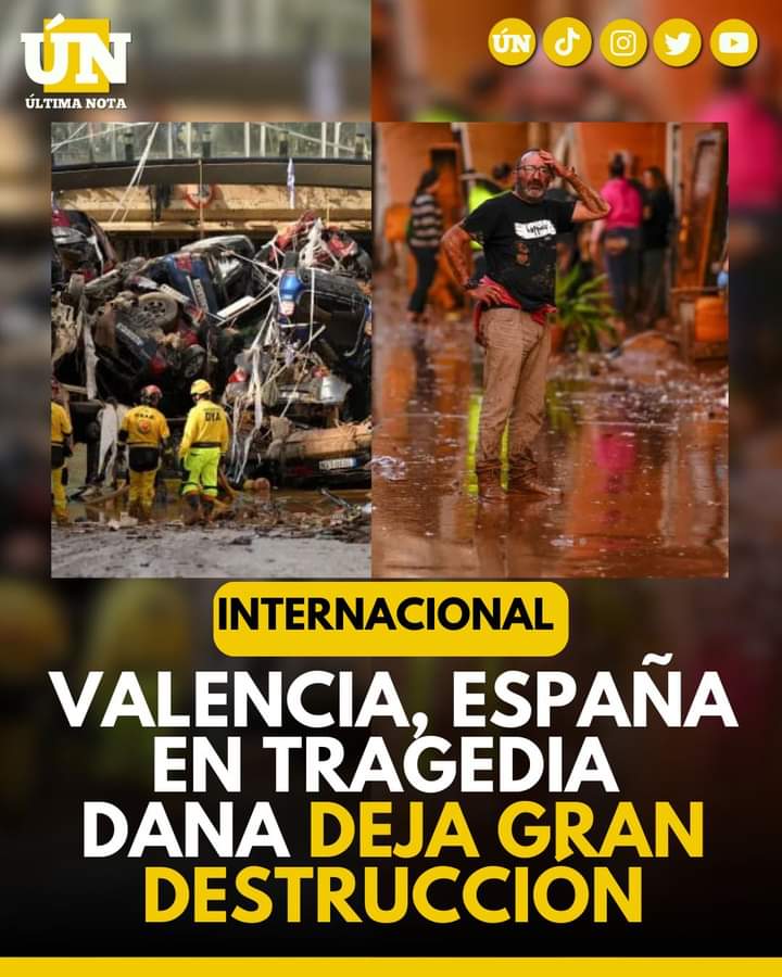 Valencia, España en tragedia DANA deja gran destrucción