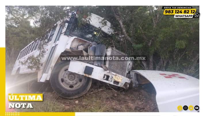 Aparatoso accidente en la zona maya: Conductor pierde el control del vehículo