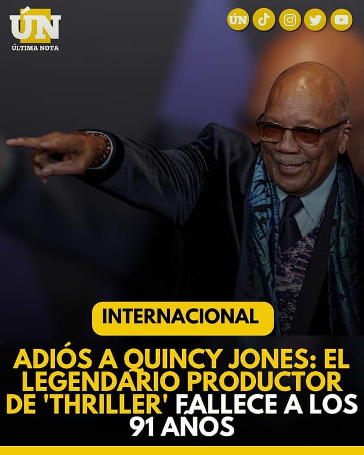 Adiós a Quincy Jones: El legendario productor de ‘Thriller’ Fall3ce a los 91 Años