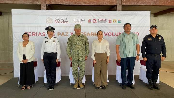 SESESC y SEDENA ponen en marcha Ferias de Paz y Desarme Voluntario en Felipe Carrillo Puerto.
