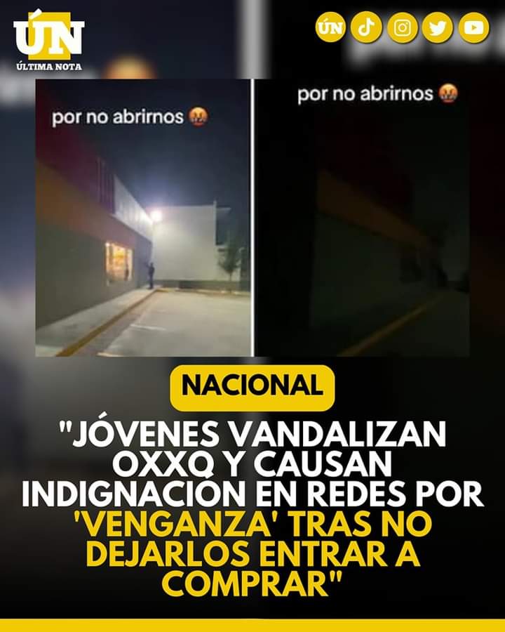 Jóvenes vandalizan OXXO y causan indignación en redes por ‘Venganza’ tras no dejarlos entrar a comprar