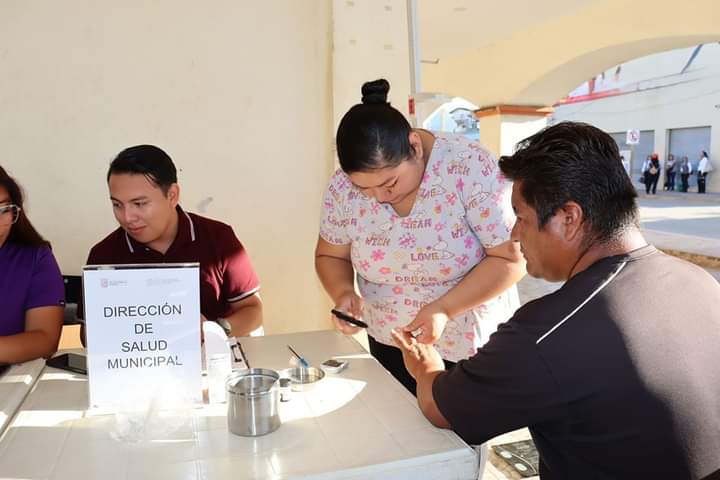 Concluye con éxito jornada de detección de diabetes en Felipe Carrillo Puerto