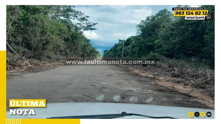 Comité de Obras de Yoactún Denuncia Abandono de Trabajos de Limpieza en Tramo Interestatal Santa Cruz-Yoactún