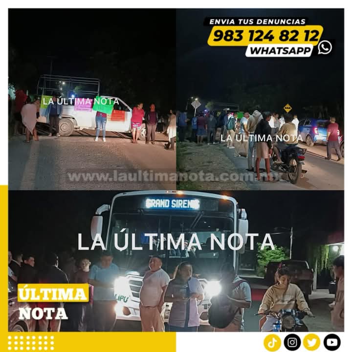 Habitantes de Chumpón bloquean carretera por constantes fallas eléctricas