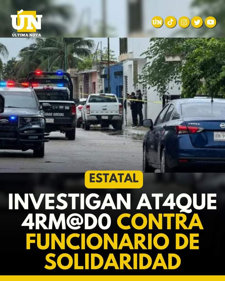 Investigan at4qu3 arm@d0 contra el subsecretario de Seguridad en Solidaridad