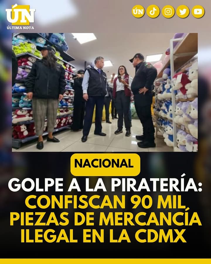 Golpe a la piratería: confiscan 90 mil piezas de mercancía ilegal en la CDMX