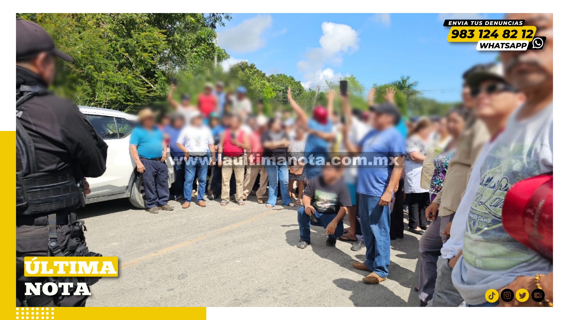 Ejidatarios de Felipe Carrillo Puerto cumplen 17 días de bloqueo en “Puerta al Mar” por disputa de terreno #local