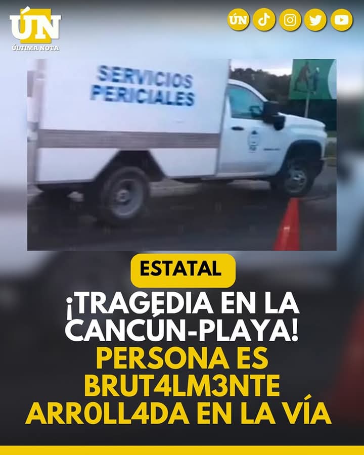¡Tragedia en la Cancún-Playa! Persona es brut4lm3nte arr0ll4da en la vía