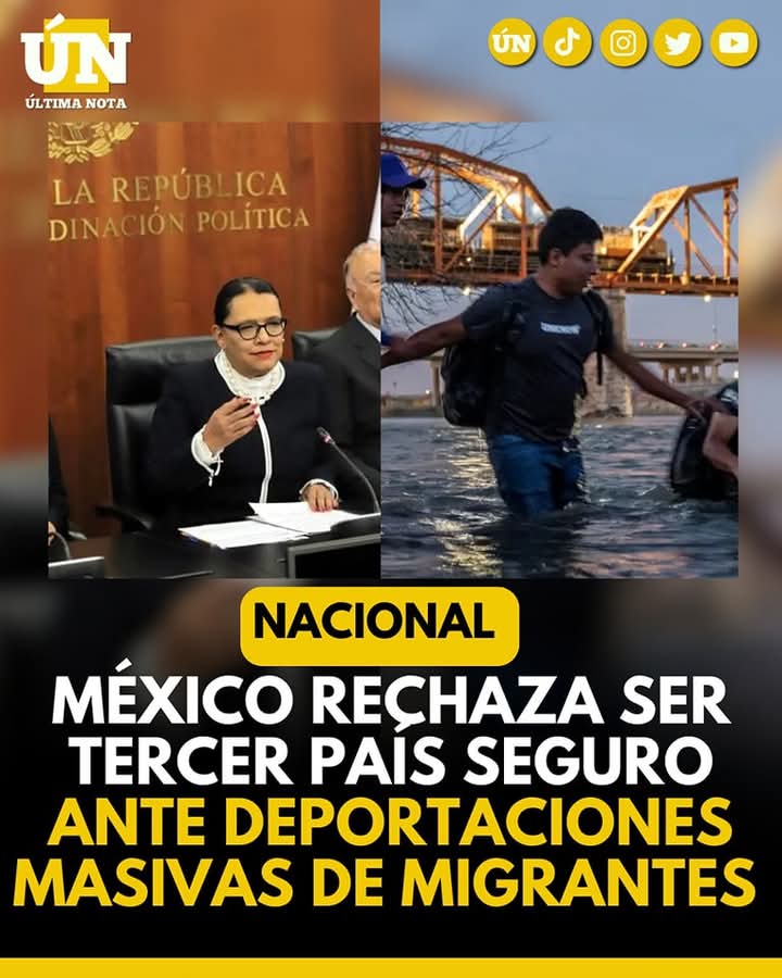 México rechaza ser tercer país seguro ante deportaciones masivas de migrantes