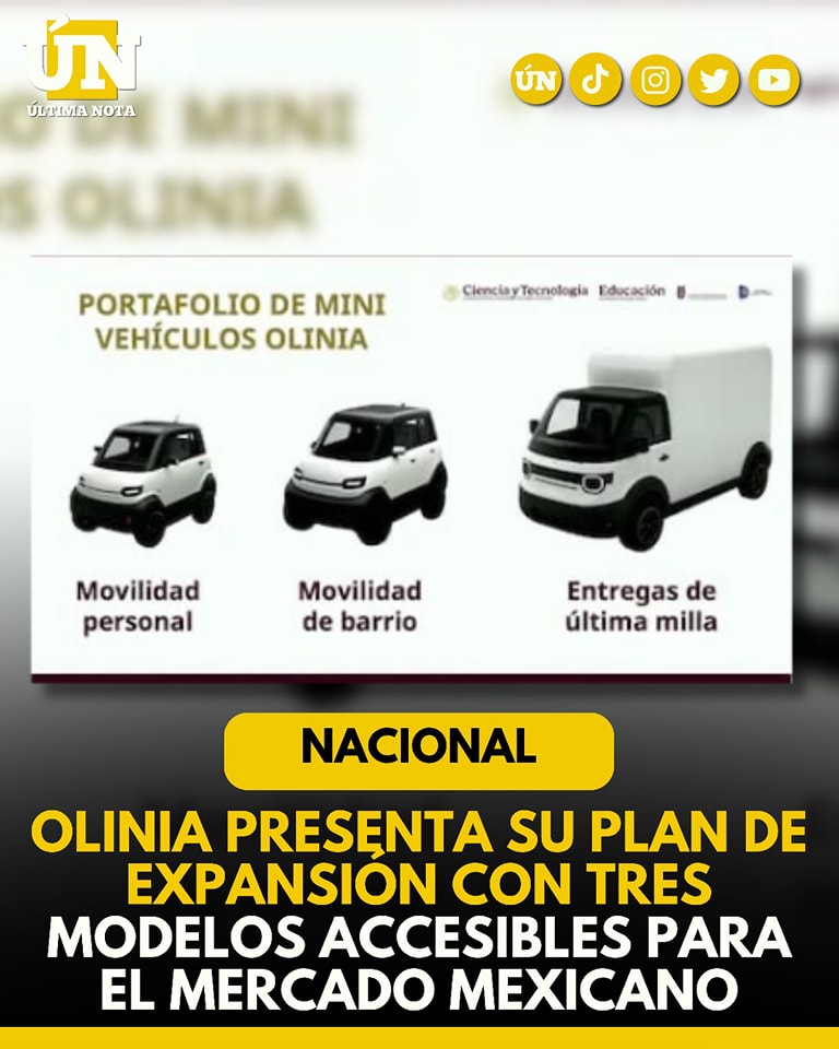 Olinia presenta su plan de expansión con tres modelos accesibles para el mercado mexicano
