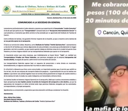 “No somos rateros”: Taxistas de Cancún responden tras denuncia de Luisito Comunica