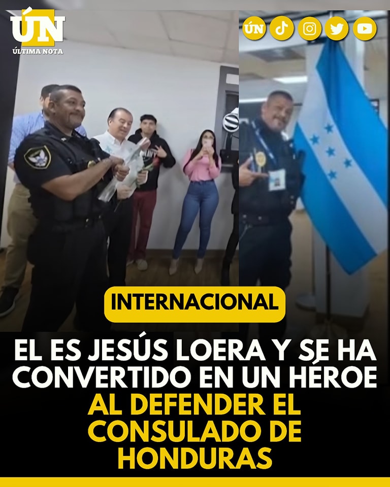 HÉROE MEXICANO SALVA CONSULADO HONDUREÑO EN ESTADOS UNIDOS