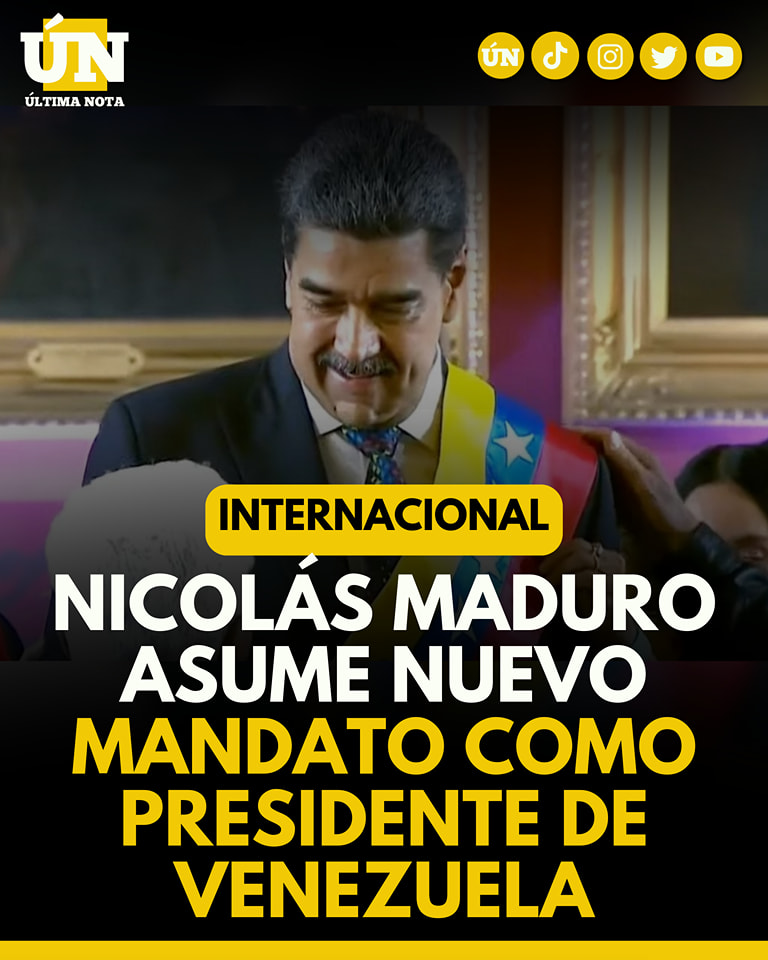 Nicolás Maduro asume nuevo mandato como presidente de Venezuela
