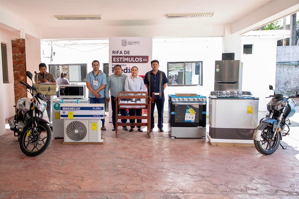 Contribuyentes cumplen y ganan: Ayuntamiento de Felipe Carrillo Puerto realiza rifa del Predial 2025