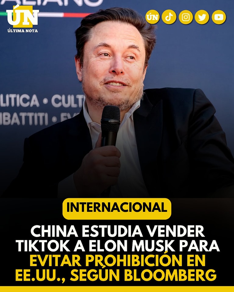 China estudia vender TikTok a Elon Musk para evitar prohibición en EE.UU., según Bloomberg