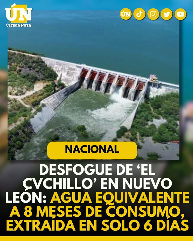 Desfogue de ‘El Cvchillo’: Agua equivalente a 8 meses de consumo, extraída en solo 6 días