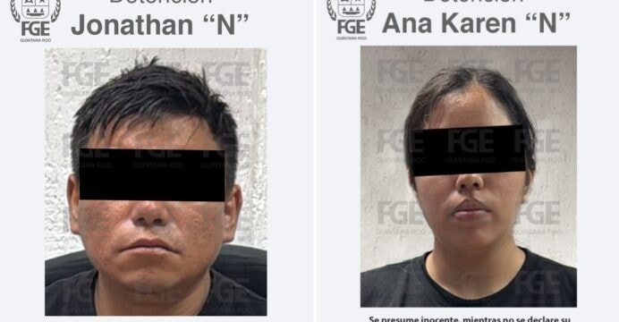 Detienen a pareja por robo en Cancún: Fiscalía pide más denuncias