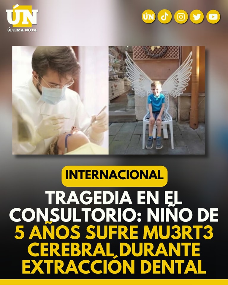 Tragedia en el consultorio: niño de 5 años sufre muerte cerebral durante extracción dental