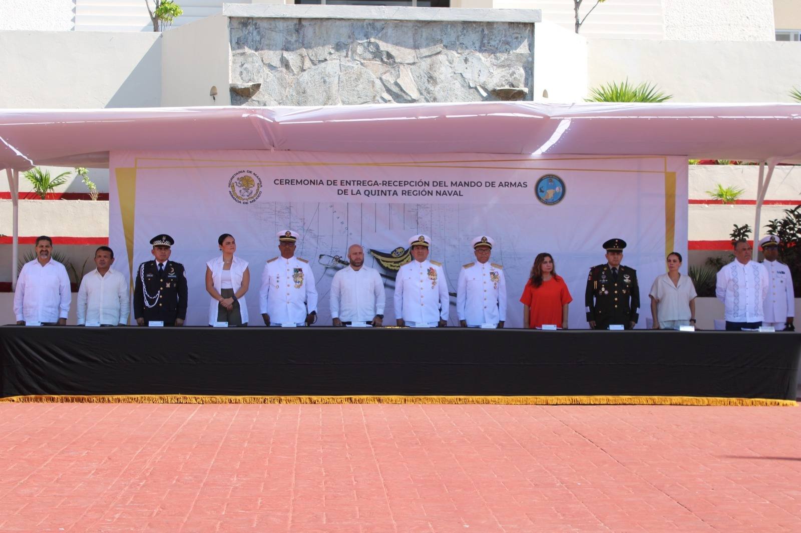 La Quinta Región Naval realiza Ceremonia de Entrega-Recepción del Mando