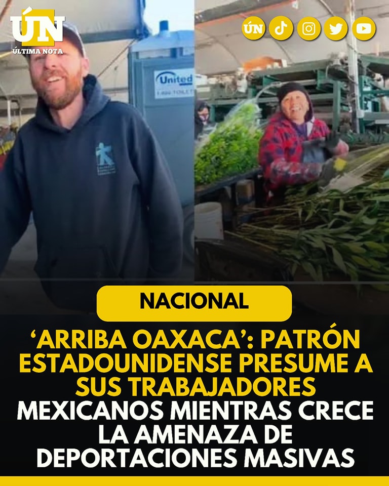 ‘Arriba Oaxaca’: Patrón estadounidense presume a sus trabajadores mexicanos mientras crece la amenaza de deportaciones masivas