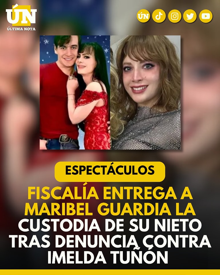 Fiscalía entrega a Maribel Guardia la custodia de su nieto tras denuncia contra Imelda Tuñón