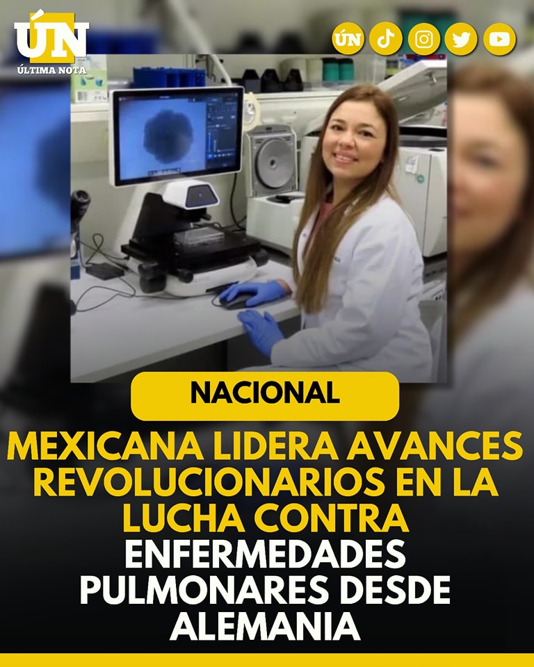 Mexicana lidera avances revolucionarios en la lucha contra enfermedades pulmonares desde Alemania