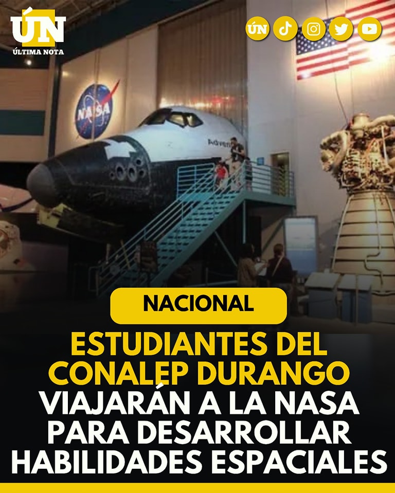 Estudiantes del Conalep Durango viajarán a la NASA para desarrollar habilidades espaciales