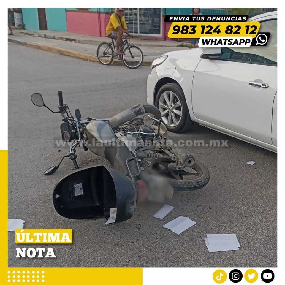 Conductor resulta herido tras accidente vehicular en el centro de Carrillo