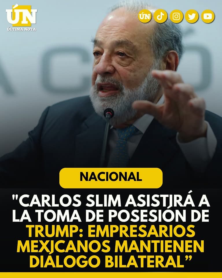 Carlos Slim asistirá a la toma de posesión de Trump junto a empresarios mexicanos