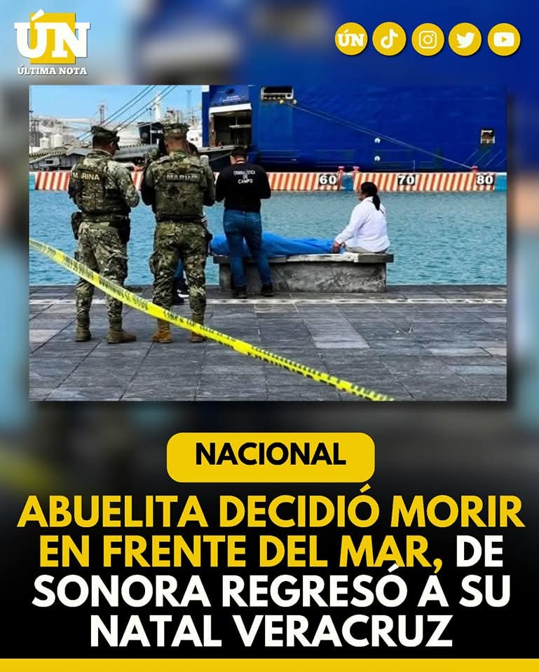 Un último suspiro frente al mar, Abuelita fallece en el malecón de Veracruz