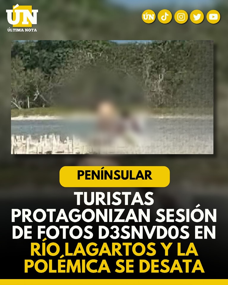 ¡El er0tism0 también llega a las salineras! Turistas protagonizan sesión de fotos d3snvd0s en Río Lagartos y la polémica se desata