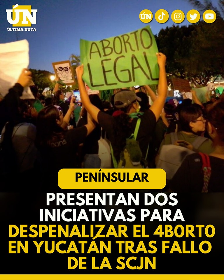 Presentan dos iniciativas para despenalizar el 4b0rt0 en Yucatán tras fallo de la SCJN