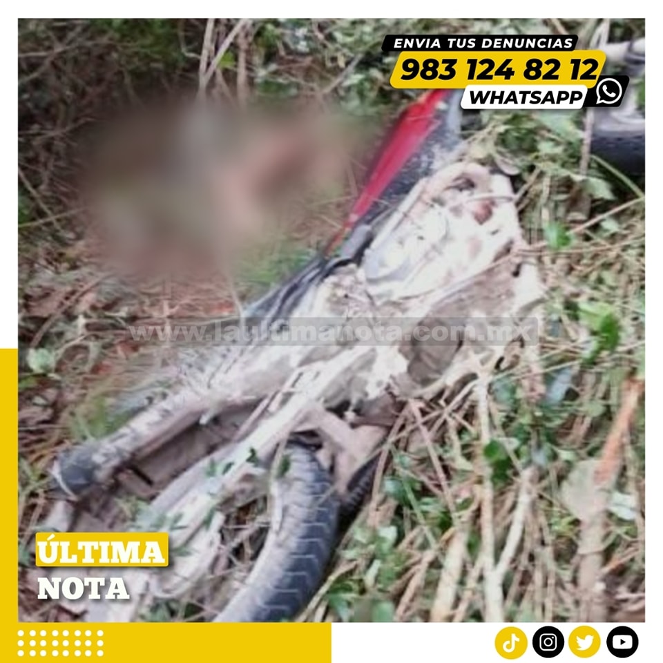 Reportan deceso de joven en accidente de motocicleta en Chancah