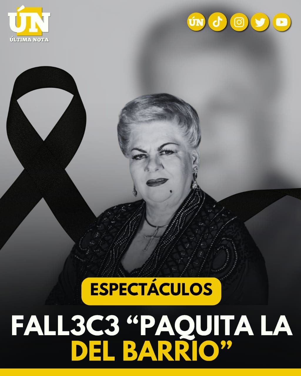 Muere Paquita la del Barrio a los 77 años: El luto embarga al mundo de la música