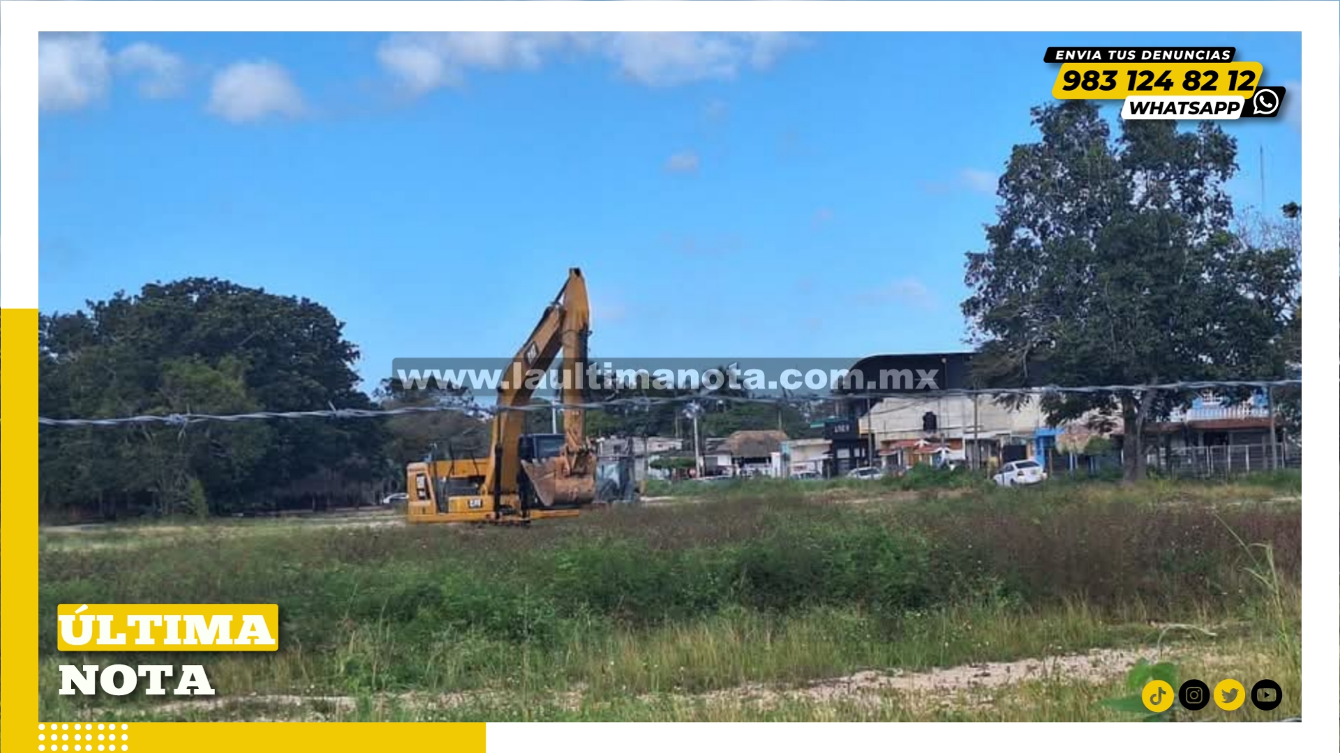 Inician los trabajos de la SEDENA en terrenos de la ExpoMaya en Felipe Carrillo Puerto