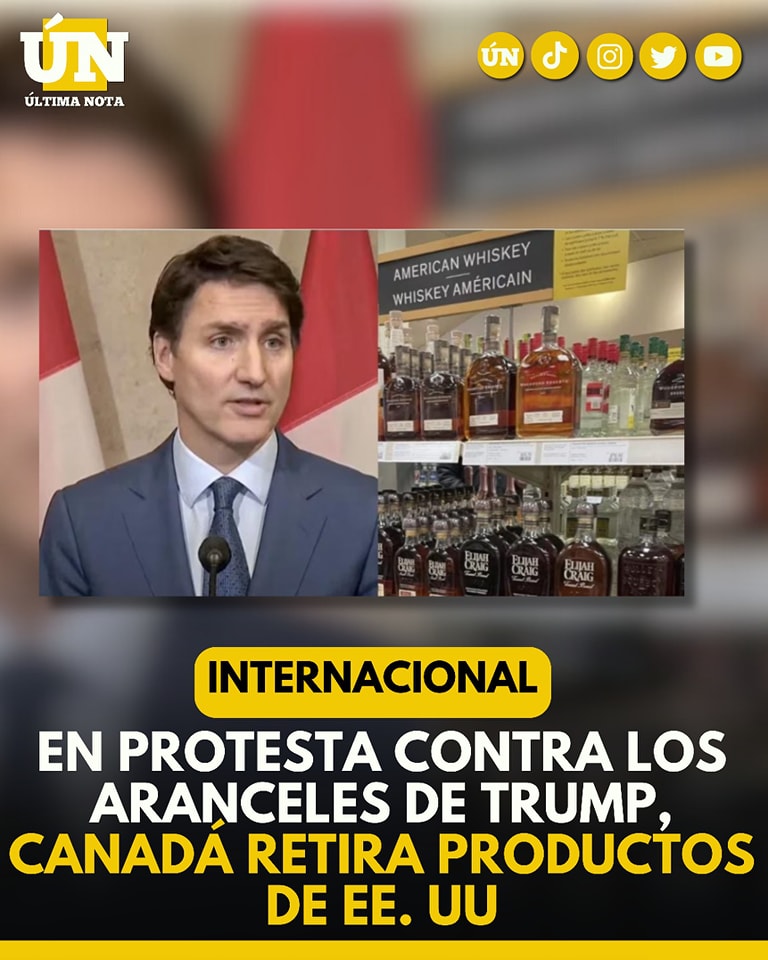 En protesta contra los aranceles de Trump, Canadá retira productos de EE. UU.