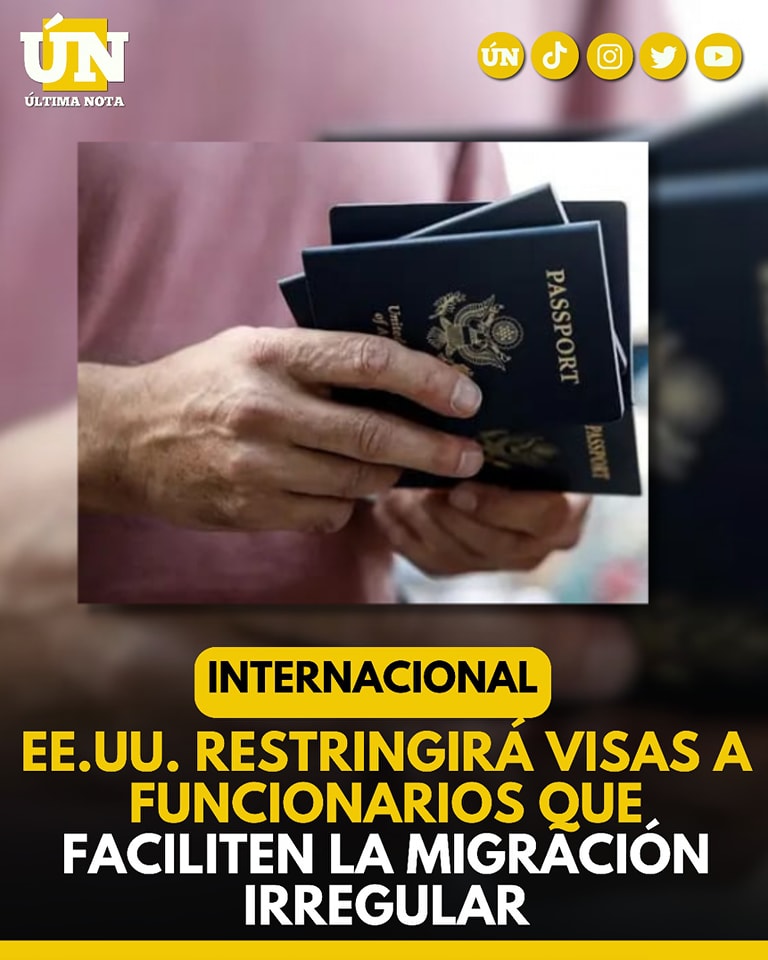 EE.UU. restringirá visas a funcionarios que faciliten la migración irregular