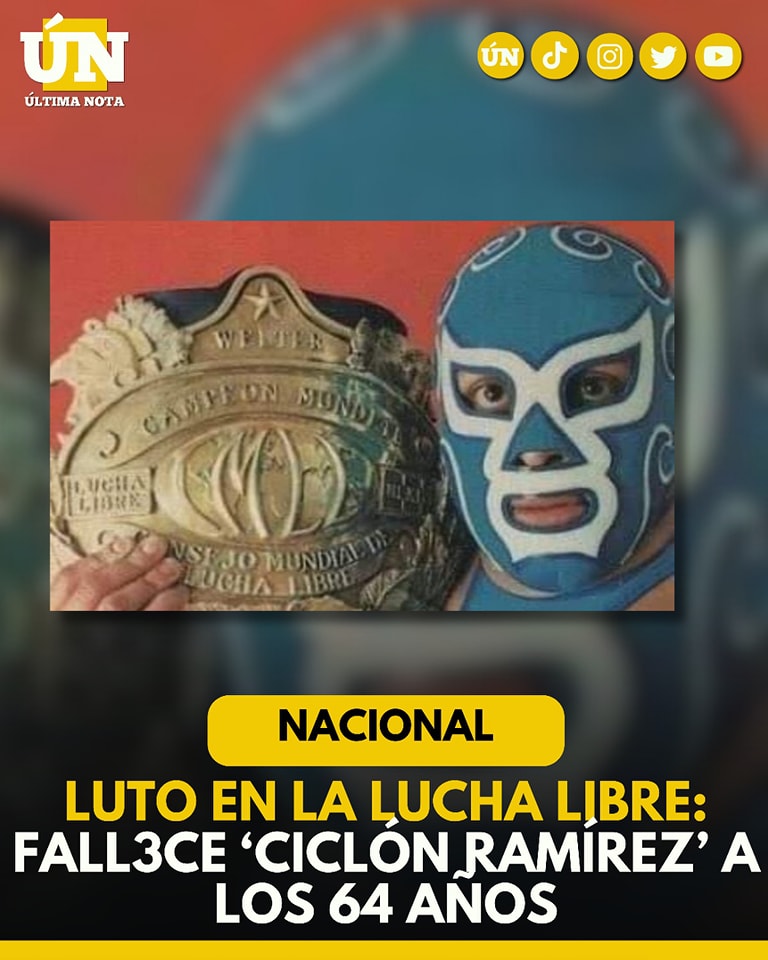 Luto en la lucha libre: fall3ce ‘Ciclón Ramírez’ a los 64 años