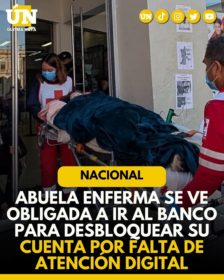 Abuela enferma se ve obligada a ir al banco para desbloquear su cuenta por falta de atención digital