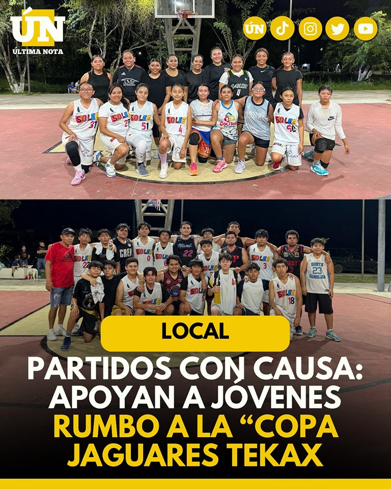 Partidos con causa: apoyan a jóvenes rumbo a la “Copa Jaguares Tekax”