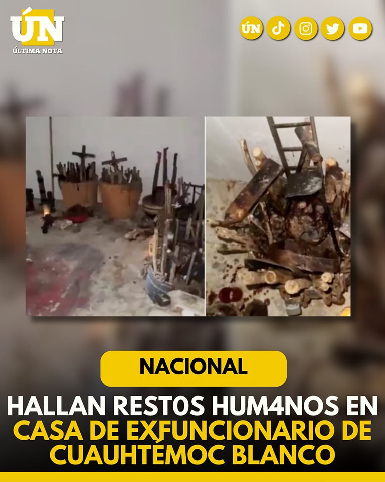 Hallan rest0s hum4nos en casa de exfuncionario de Cuauhtémoc Blanco