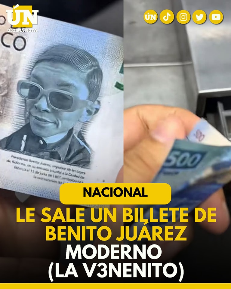 ¡Milagro o señal del más allá? La Venenito aparece en un billete de 500 pesos y deja a empresario en shock