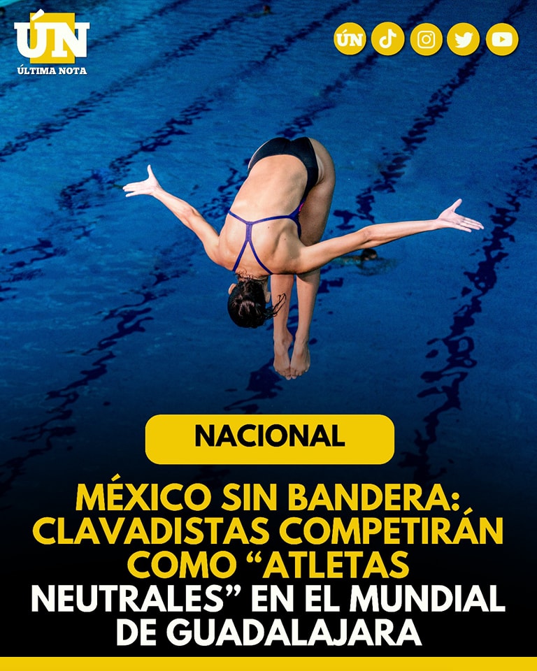 México sin bandera: clavadistas competirán como “atletas neutrales” en el Mundial de Guadalajara