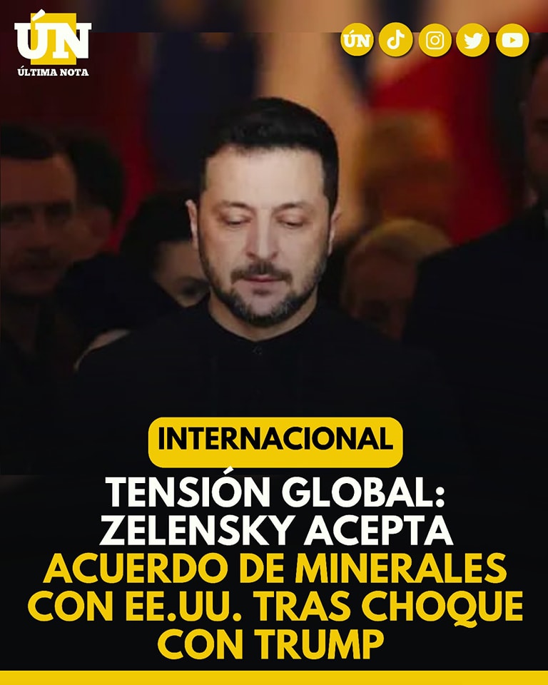 Zelensky acepta acuerdo de minerales con EE.UU. tras choque con Trump #Internacional