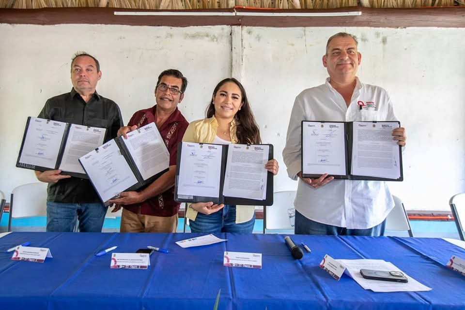 Mary Hernández  signa acuerdo para impulsar inversión en el Ejido Santa Isabel en Felipe Carrillo Puerto