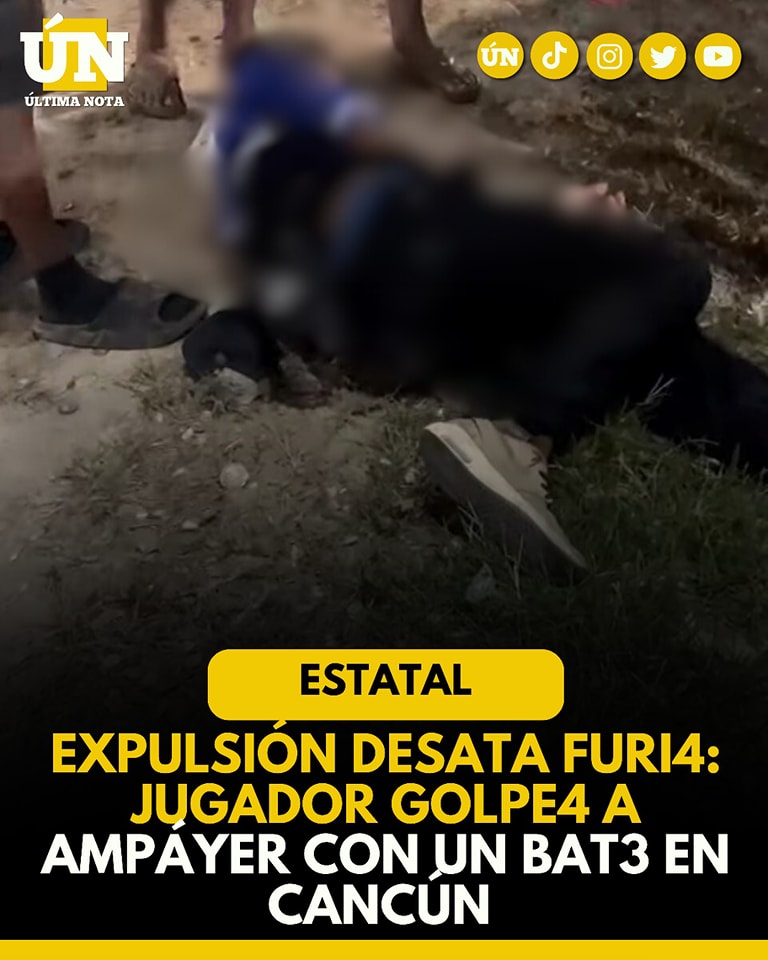 ¡Brut4l agr3sión en partido de softbol! Jugador golp3a con b4te a ampáyer y le fr4ctura las costillas